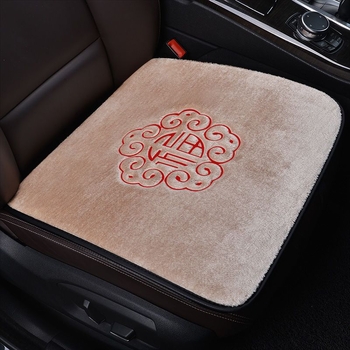 Autóülés párna készlet – vastag téli plüss, háttámla nélkül, 3 részes készlet, fűtéses, velúr töltet