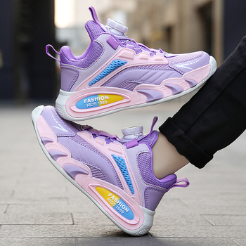 Gyerek hálós futócipő gombos zárással, könnyű MD talppal, 1–12 éveseknek, tavasz-nyár-ősz