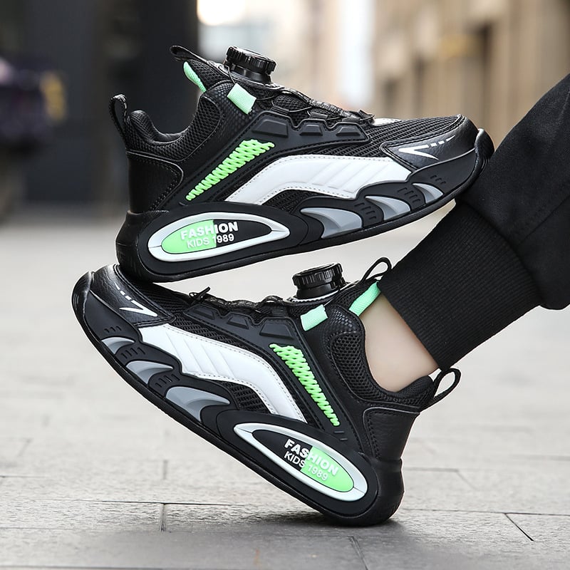 Gyerek hálós futócipő gombos zárással, könnyű MD talppal, 1–12 éveseknek, tavasz-nyár-ősz