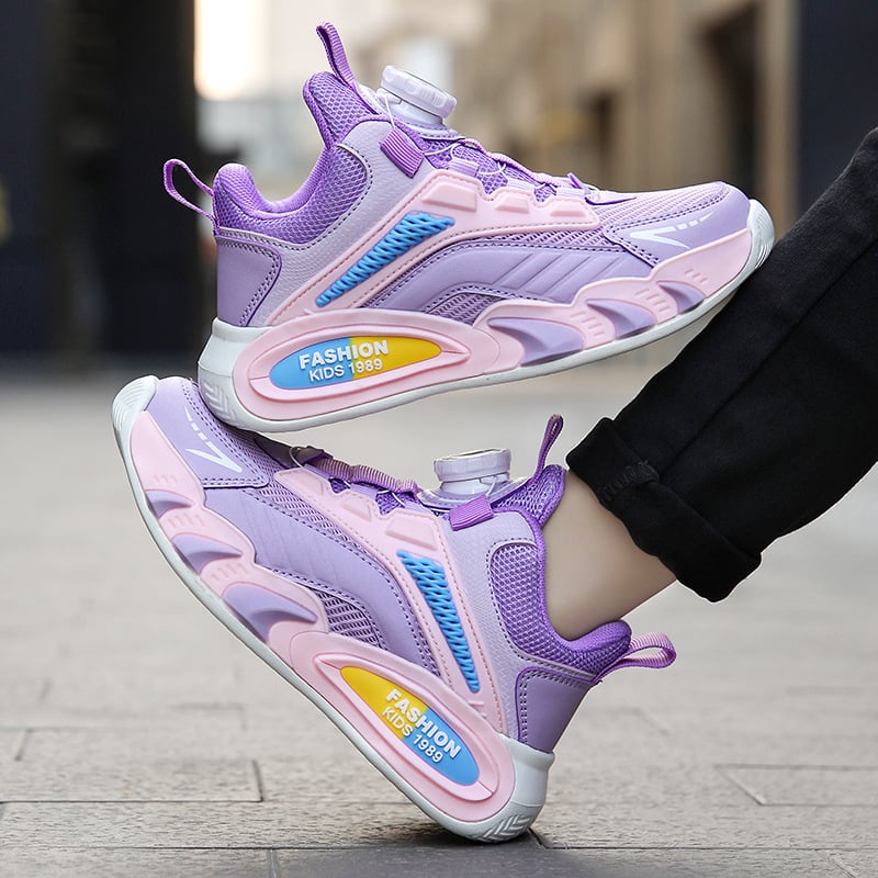 Gyerek hálós futócipő gombos zárással, könnyű MD talppal, 1–12 éveseknek, tavasz-nyár-ősz