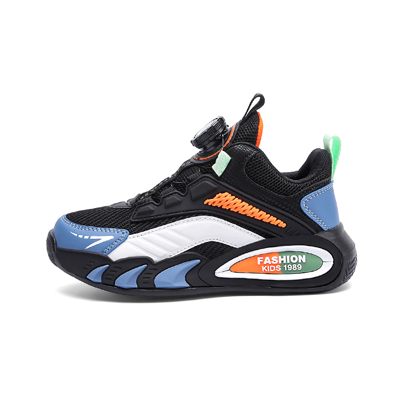 Gyerek hálós futócipő gombos zárással, könnyű MD talppal, 1–12 éveseknek, tavasz-nyár-ősz