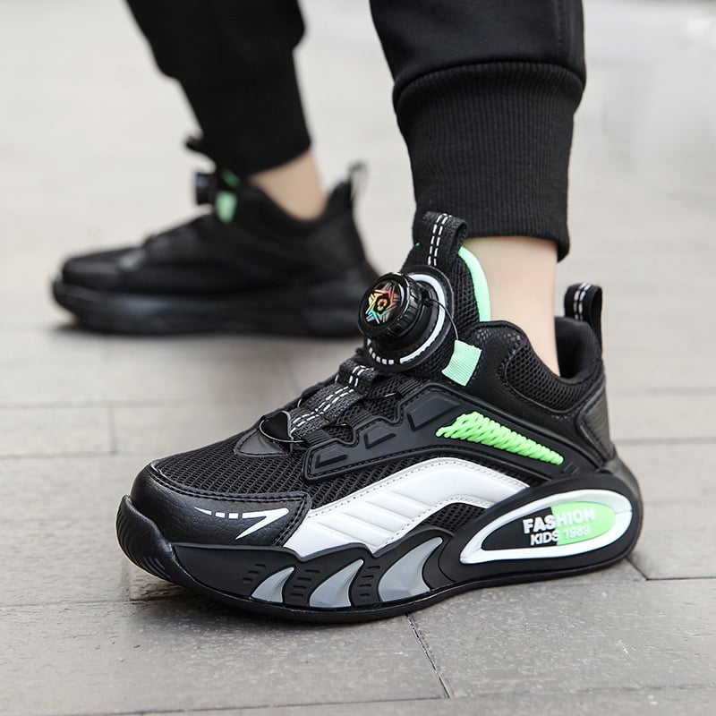 Gyerek hálós futócipő gombos zárással, könnyű MD talppal, 1–12 éveseknek, tavasz-nyár-ősz