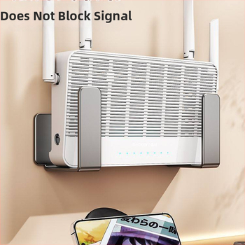 WiFi polica bez bušenja, zidni držač za produžni kabel, nosač za usmjerivač i set-top box