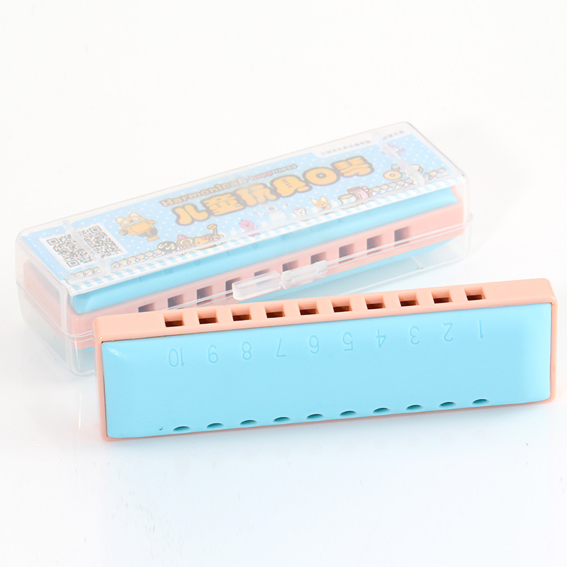 Αρμόνικα με 10 τρύπες KS1001C, ABS κάλυμμα και ήχοι από ρητίνη για μουσική εκπαίδευση σε νηπιαγωγείο και δημοτικό