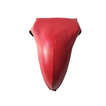 Harcművészeti edzéshez ágyékvédő – PU anyag, függőleges stílus, 0,15 kg, modell crotch protector, felnőtteknek