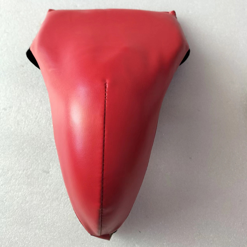 Harcművészeti edzéshez ágyékvédő – PU anyag, függőleges stílus, 0,15 kg, modell crotch protector, felnőtteknek