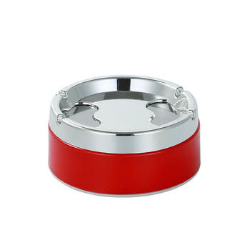 Rozsdamentes acélból készült forgó fedelű hamutartó, logónyomás, testreszabható vállalati ajándék