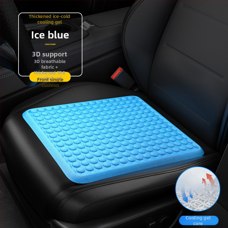 Automobilový vankúš na sedadlo s chladivým gélom na leto, priedušná sieťovina, jednodielny dizajn, univerzálne použitie, značka Follow the Way