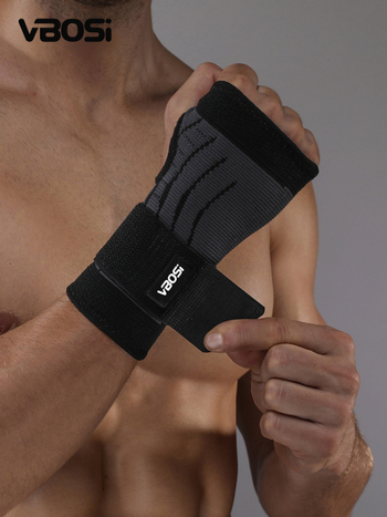 Дланен протектор за китката за възрастни – найлон, компресия, пот‑абсорбиращ и дишащ протектор за тежести и открит фитнес