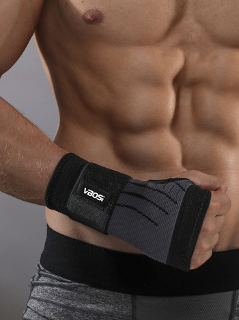 Дланен протектор за китката за възрастни – найлон, компресия, пот‑абсорбиращ и дишащ протектор за тежести и открит фитнес