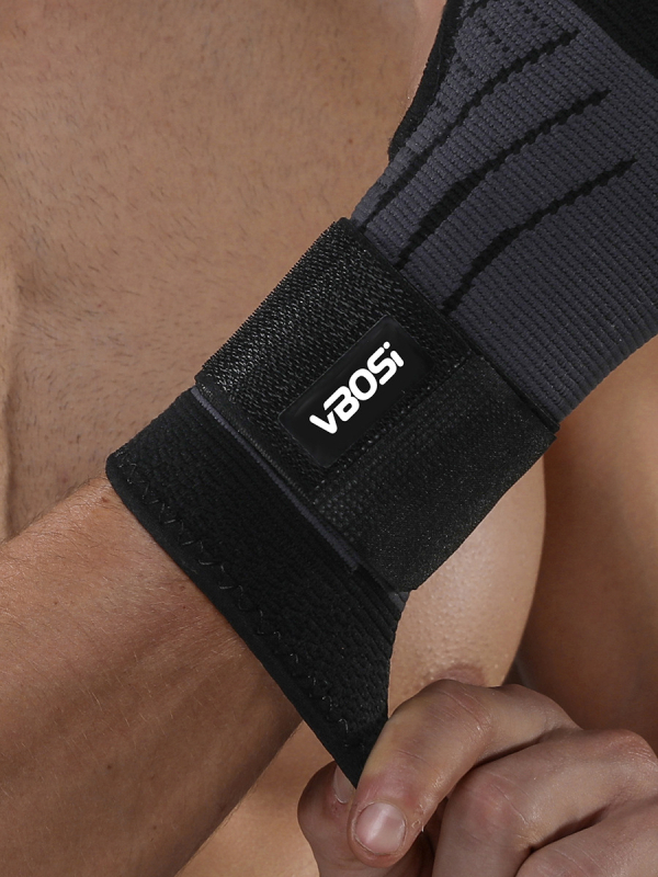 Дланен протектор за китката за възрастни – найлон, компресия, пот‑абсорбиращ и дишащ протектор за тежести и открит фитнес