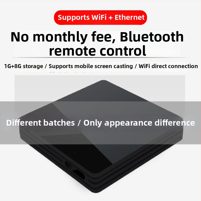 TV Box 4K s Wi‑Fi, TF slot, Bluetooth diaľkové ovládanie, 16GB úložisko