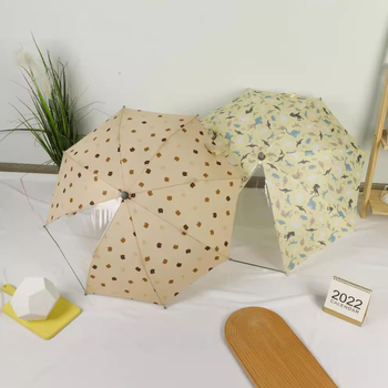 Παιδική ομπρέλα με μακριά λαβή, στυλ κινουμένων σχεδίων/ιαπωνικό στυλ, 8 ραβδών, πολυεστέρας 190T, χειροκίνητο άνοιγμα/κλείσιμο, διπλής χρήσης ήλιος-βροχή