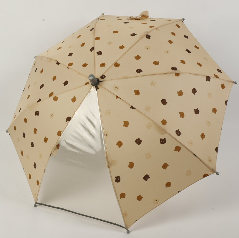 Παιδική ομπρέλα με μακριά λαβή, στυλ κινουμένων σχεδίων/ιαπωνικό στυλ, 8 ραβδών, πολυεστέρας 190T, χειροκίνητο άνοιγμα/κλείσιμο, διπλής χρήσης ήλιος-βροχή