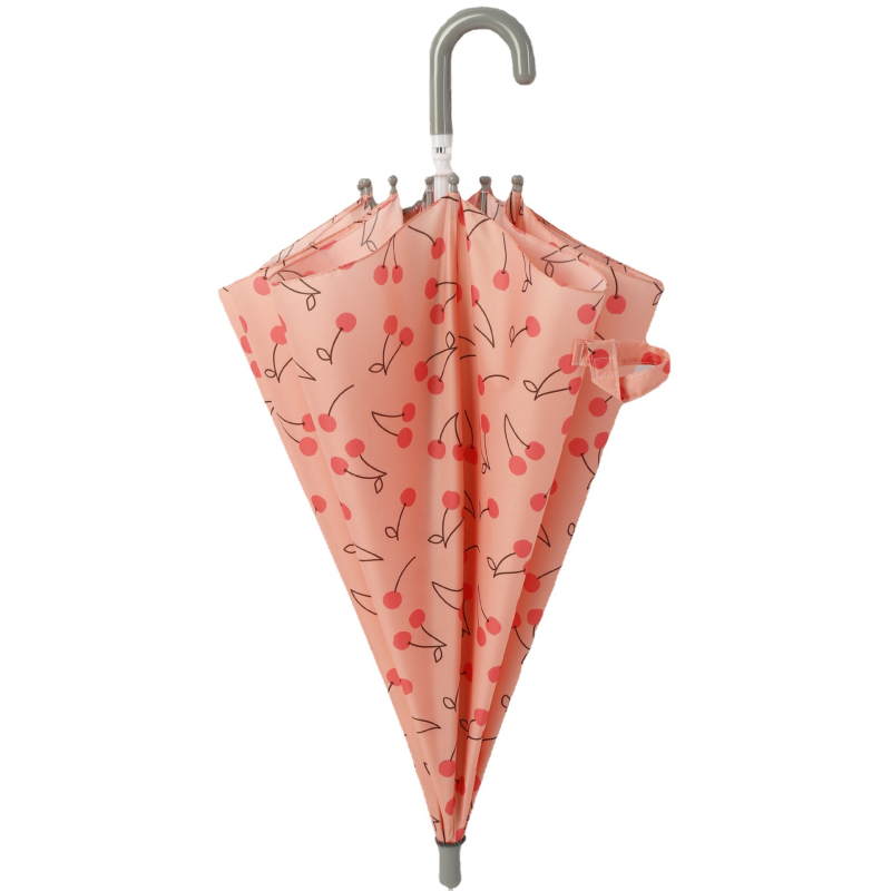 Παιδική ομπρέλα με μακριά λαβή, στυλ κινουμένων σχεδίων/ιαπωνικό στυλ, 8 ραβδών, πολυεστέρας 190T, χειροκίνητο άνοιγμα/κλείσιμο, διπλής χρήσης ήλιος-βροχή