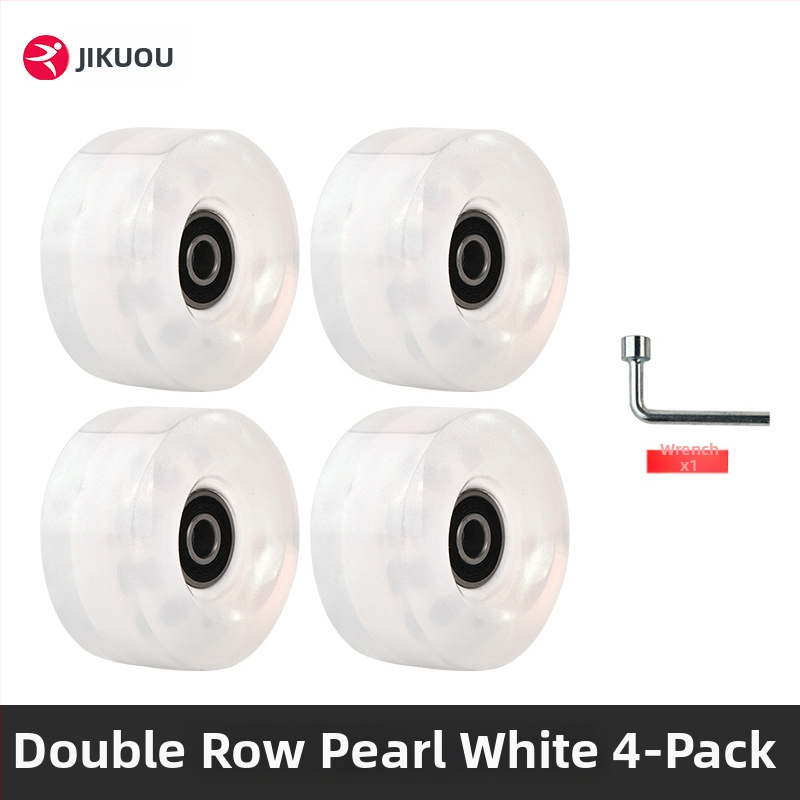 Kolesá na kolieskové korčule - dvojradové PU kolieska, pre dospelých