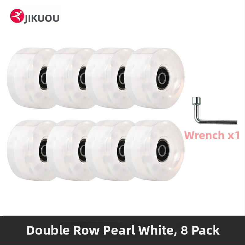 Kolesá na kolieskové korčule - dvojradové PU kolieska, pre dospelých