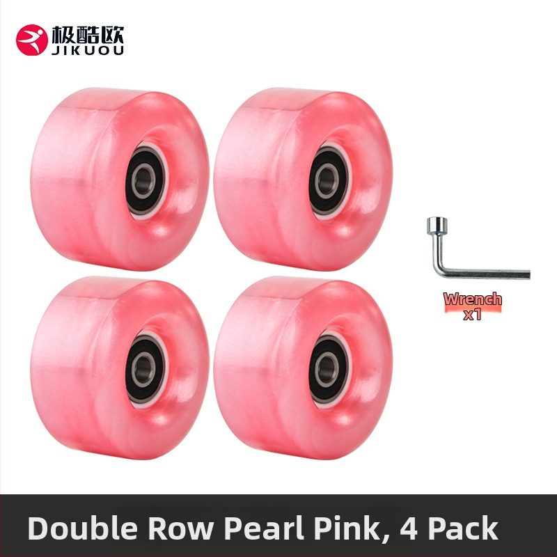 Kolesá na kolieskové korčule - dvojradové PU kolieska, pre dospelých