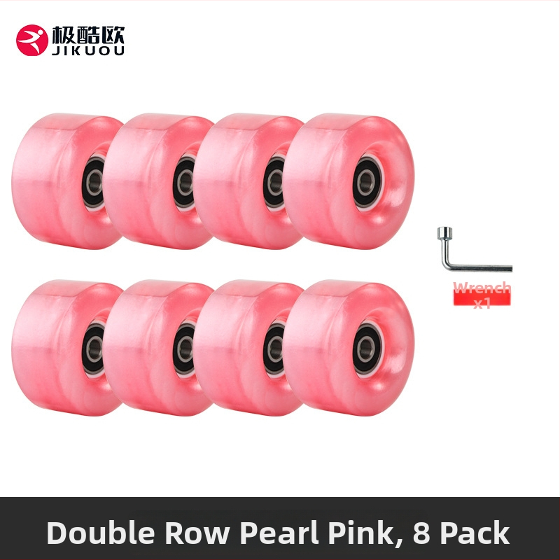 Kolesá na kolieskové korčule - dvojradové PU kolieska, pre dospelých