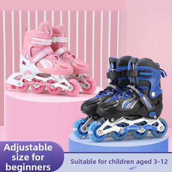 Štvorkolieskové korčule s dvojradovými kolieskami, vrchná časť z plátna, podrážka TPR, kolieska plastové