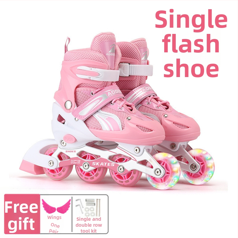 Štvorkolieskové korčule s dvojradovými kolieskami, vrchná časť z plátna, podrážka TPR, kolieska plastové