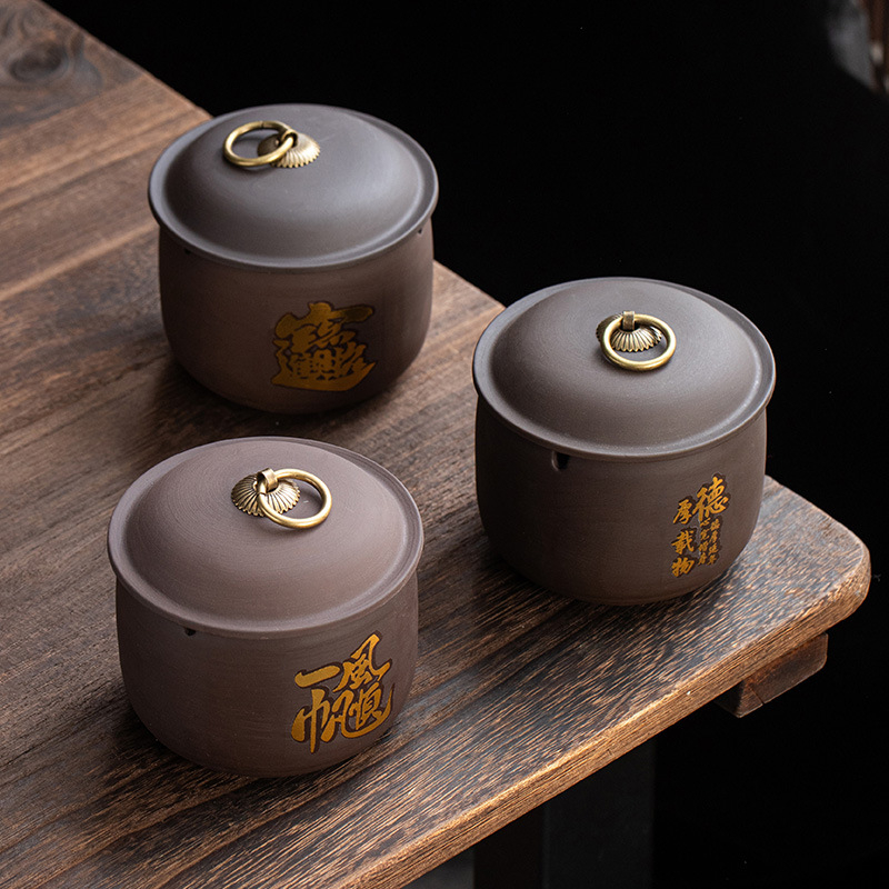 Hamutartó fedővel, szélálló, retro kínai stílusú kerámia, multifunkcionális