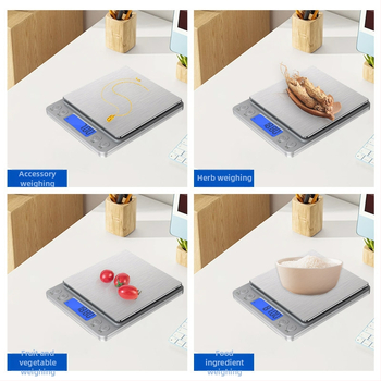 Ζυγαριά κουζίνας, ηλεκτρονική, μοντέλο 156987, συμπαγής, εύρος μέτρησης 500–3000 g, τροφοδοσία με μπαταρία ή επαναφορτιζόμενη, κατάλληλη για κουζίνα