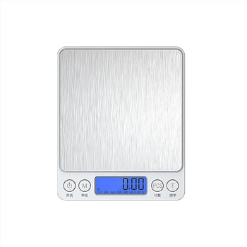 Ζυγαριά κουζίνας, ηλεκτρονική, μοντέλο 156987, συμπαγής, εύρος μέτρησης 500–3000 g, τροφοδοσία με μπαταρία ή επαναφορτιζόμενη, κατάλληλη για κουζίνα