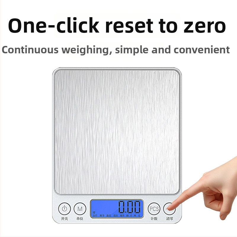 Ζυγαριά κουζίνας, ηλεκτρονική, μοντέλο 156987, συμπαγής, εύρος μέτρησης 500–3000 g, τροφοδοσία με μπαταρία ή επαναφορτιζόμενη, κατάλληλη για κουζίνα