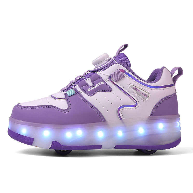 Unisex tenisice za trčanje s PU kotačićima u dvostrukom redu, transformabilni dizajn rollerice