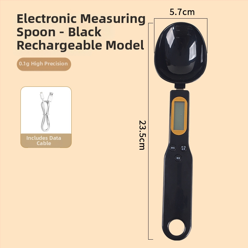 Spoon scale - μικρή ηλεκτρονική ζυγαριά κουζίνας με χωρητικότητα 500 g, ηλεκτρονική μέτρηση, τροφοδοσία μπαταρίας/φόρτιση