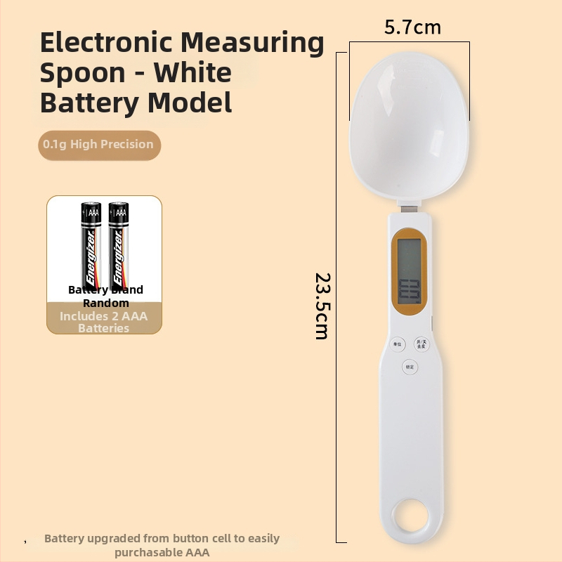 Spoon scale - μικρή ηλεκτρονική ζυγαριά κουζίνας με χωρητικότητα 500 g, ηλεκτρονική μέτρηση, τροφοδοσία μπαταρίας/φόρτιση