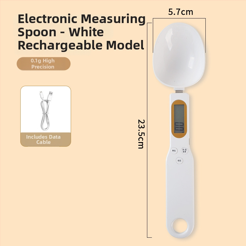 Spoon scale - μικρή ηλεκτρονική ζυγαριά κουζίνας με χωρητικότητα 500 g, ηλεκτρονική μέτρηση, τροφοδοσία μπαταρίας/φόρτιση