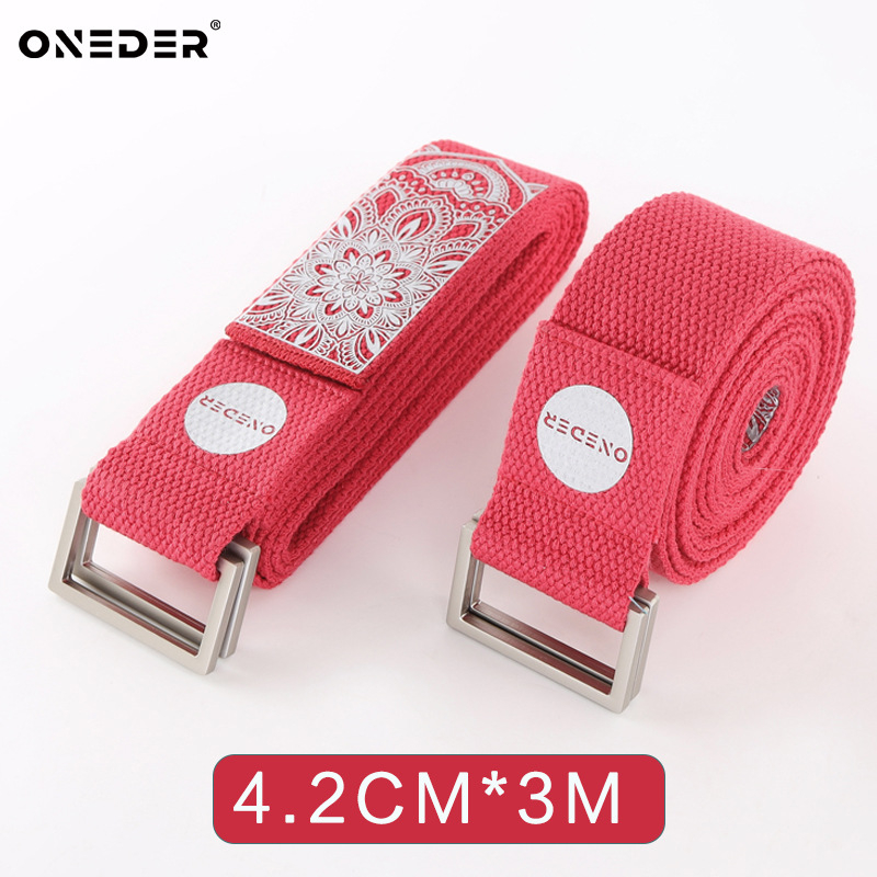Jóga nyújtóöv, elasztikátlan, Oneder márka, 100% pamut, származás Dongguan, Guangdong, Iyengar és Pilates gyakorlataihoz