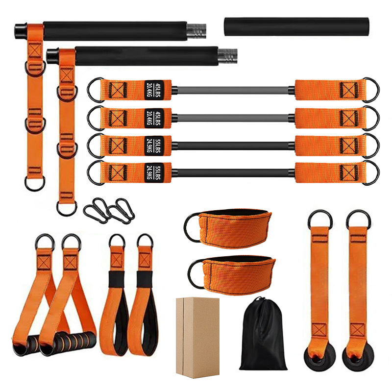 Set pilates štapića i otporne trake za kućnu vježbu, materijal TPE, model DM36, trening cijelog tijela