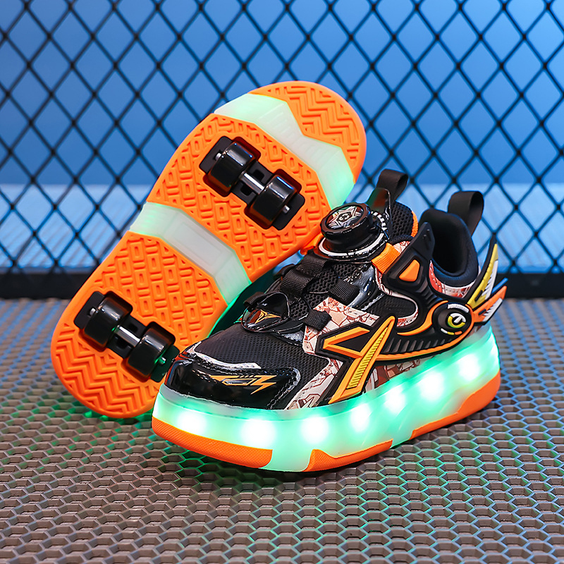 Dječje Heelys tenisice – mrežasti gornji dio, TPR potplat, odvojivi sustav s četiri kotača, unisex roller tenisice