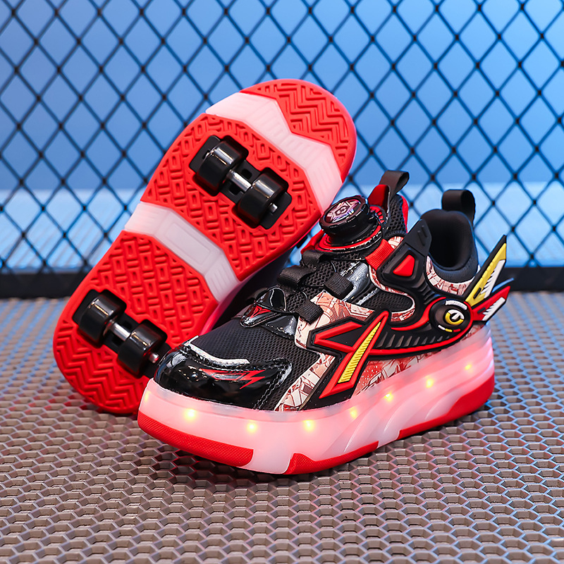 Dječje Heelys tenisice – mrežasti gornji dio, TPR potplat, odvojivi sustav s četiri kotača, unisex roller tenisice