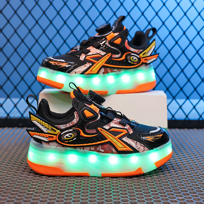 Dječje Heelys tenisice – mrežasti gornji dio, TPR potplat, odvojivi sustav s četiri kotača, unisex roller tenisice