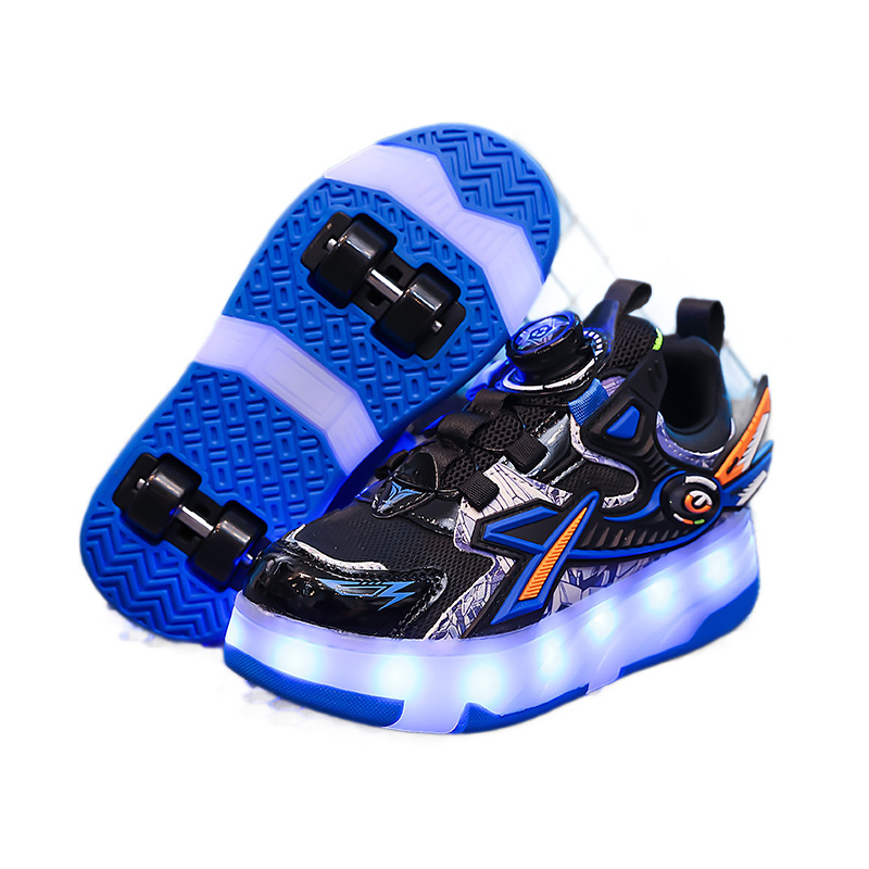 Dječje Heelys tenisice – mrežasti gornji dio, TPR potplat, odvojivi sustav s četiri kotača, unisex roller tenisice