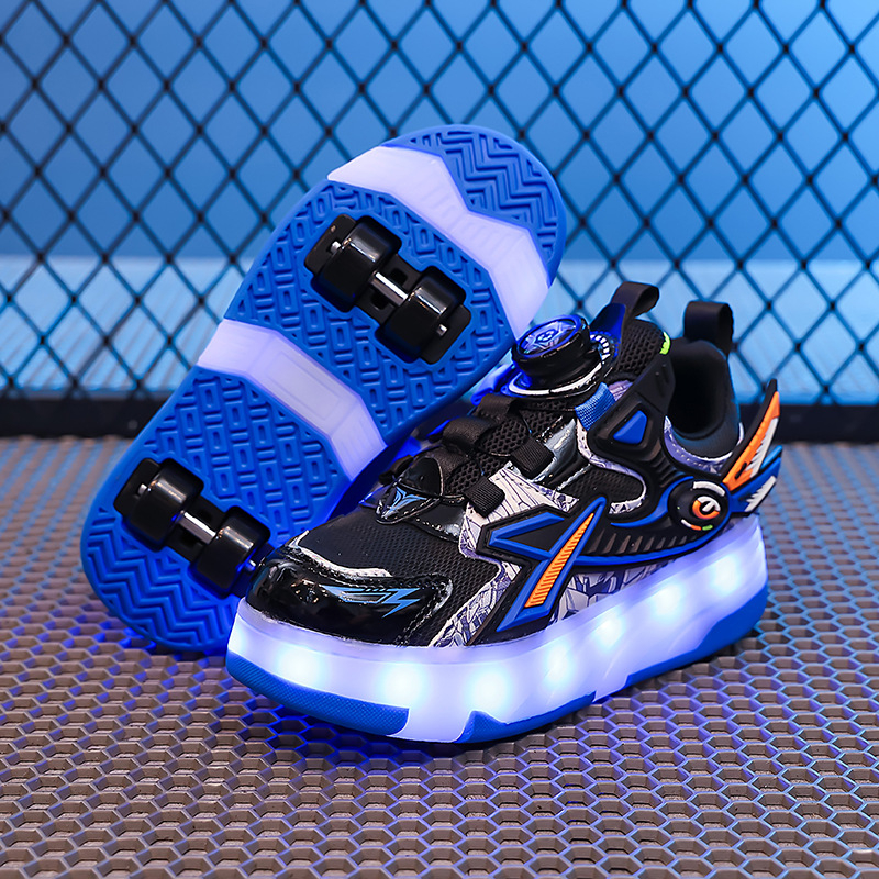 Dječje Heelys tenisice – mrežasti gornji dio, TPR potplat, odvojivi sustav s četiri kotača, unisex roller tenisice