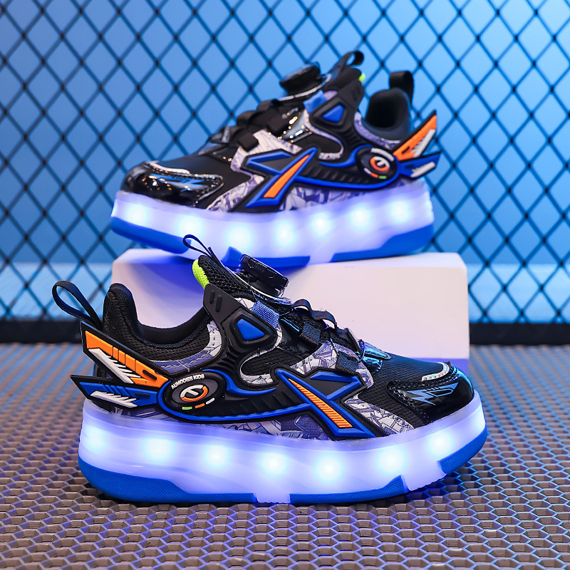 Dječje Heelys tenisice – mrežasti gornji dio, TPR potplat, odvojivi sustav s četiri kotača, unisex roller tenisice
