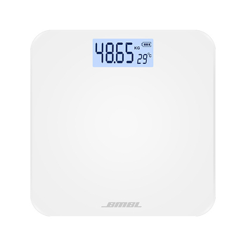 Cantar de analiză a grăsimii corporale, model S002, panou din sticlă întărită, formă pătrată, alimentare cu baterie, stil japonez, simplu, lux ușor