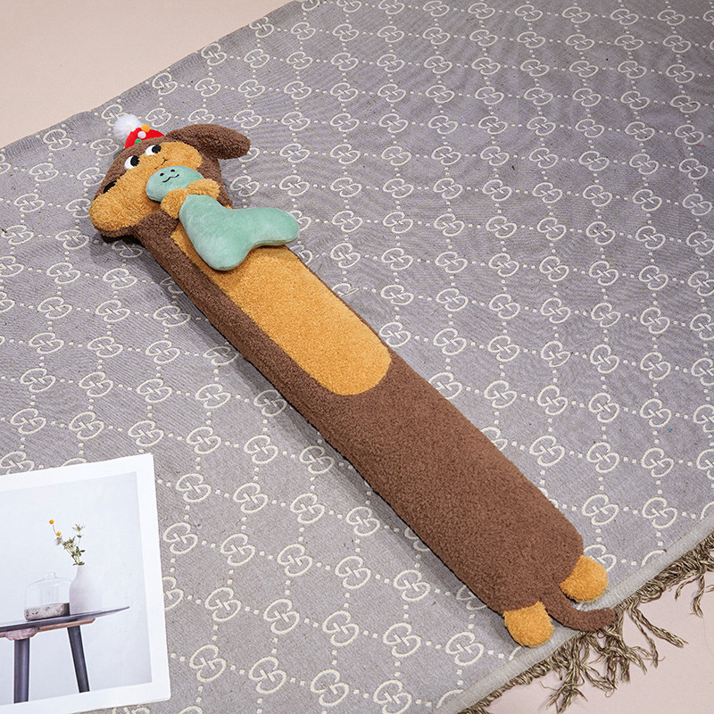Hosszú dachshund alakú forróvíztartó téli melegítéshez az ágyhoz és a takaróhoz, vízzel tölthető kézmelegítő, meghosszabbított kivitel, extralarge méret