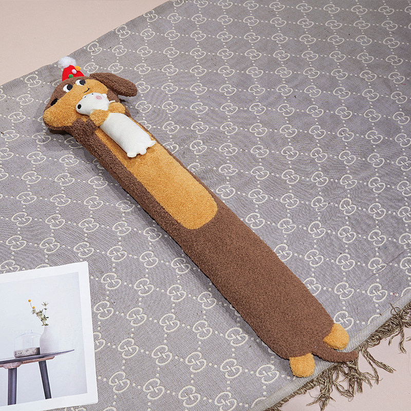 Hosszú dachshund alakú forróvíztartó téli melegítéshez az ágyhoz és a takaróhoz, vízzel tölthető kézmelegítő, meghosszabbított kivitel, extralarge méret