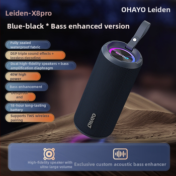 X8Pro difuzor Bluetooth portabil pentru exterior cu IPX6, 20W, baterie 6000mAh, Bluetooth 5.0, răspuns în frecvență 40 Hz–20 kHz