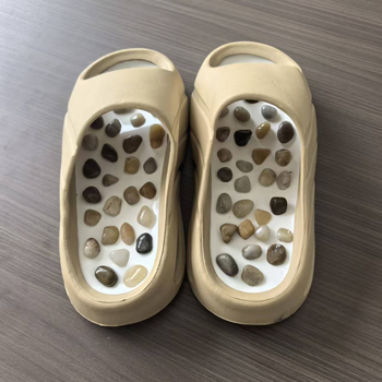 Παντόφλες μασάζ Yuhua Stone – μασάζ πέλματος με βότσαλες, USB τροφοδοσία, υπέρυθρη θεραπεία, μηχανικός έλεγχος, αντιολισθητικές εσωτερικές, unisex παντόφλες