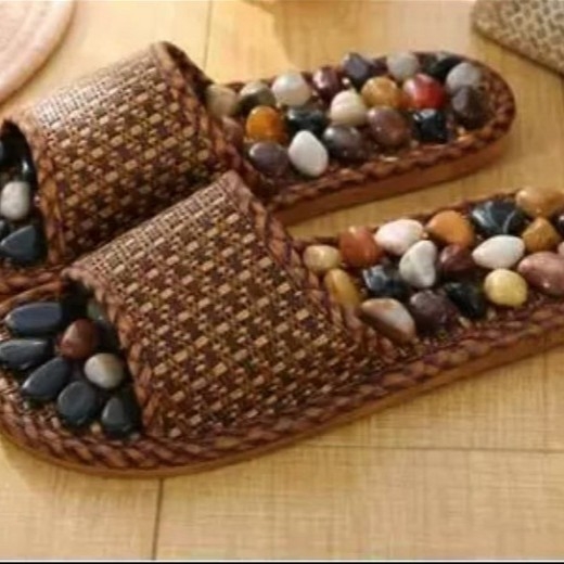 Παντόφλες μασάζ Yuhua Stone – μασάζ πέλματος με βότσαλες, USB τροφοδοσία, υπέρυθρη θεραπεία, μηχανικός έλεγχος, αντιολισθητικές εσωτερικές, unisex παντόφλες