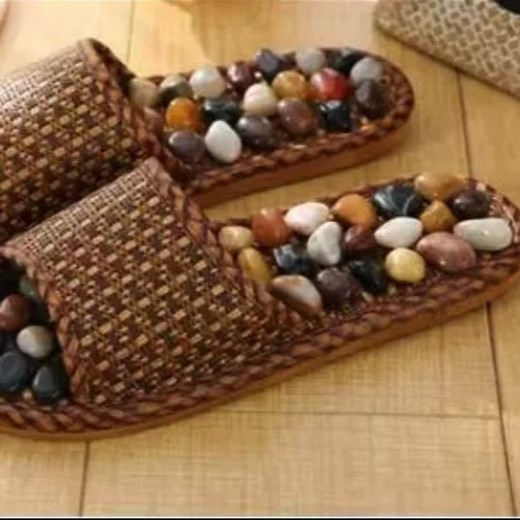 Παντόφλες μασάζ Yuhua Stone – μασάζ πέλματος με βότσαλες, USB τροφοδοσία, υπέρυθρη θεραπεία, μηχανικός έλεγχος, αντιολισθητικές εσωτερικές, unisex παντόφλες