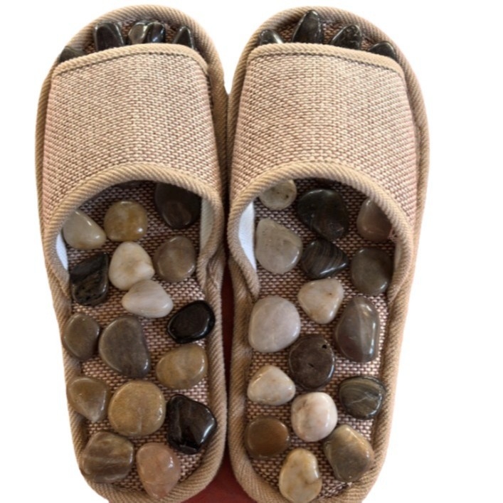 Παντόφλες μασάζ Yuhua Stone – μασάζ πέλματος με βότσαλες, USB τροφοδοσία, υπέρυθρη θεραπεία, μηχανικός έλεγχος, αντιολισθητικές εσωτερικές, unisex παντόφλες