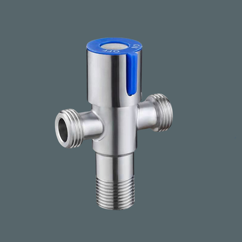 Görbe szelepe 1 bemenet, 2 kimenet, kettős szabályozású 3-utas csaptelep, 304 rozsdamentes acél, belső átmérő 20 mm, beépített szerelés